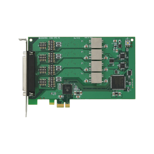 PCI Express対応 絶縁型RS-422A/485 4ch シリアル通信ボード